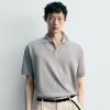 Áo Polo Nam Dệt Kim Silk-Touch Minimalist