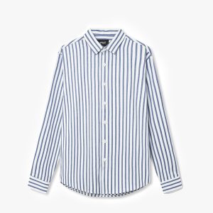 Áo Sơ Mi Nam Kẻ Sọc Xanh Blue Marine