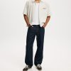 Quần jeans ống rộng màu xanh dương hiệu Cotton On Shutter